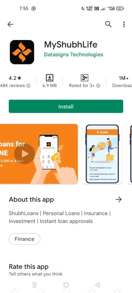 MyshubhLife Loan App