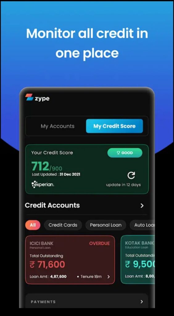 Zype instant Loan App